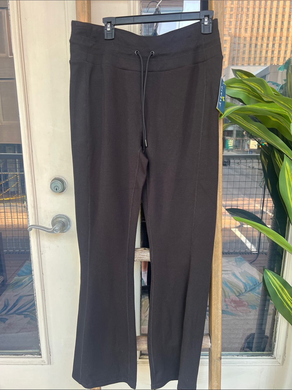 Wide Leg Drawstring Pants in Black
